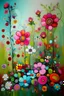 Placeholder: whimsical floral paintings