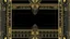 Placeholder: gold art deco delicately designed border on a black background