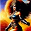 Placeholder: portrait oil on canvas,beautiful busty Female Warrior riding a Lion, minimal armor,comic book cover, mystical colors,insanely detailed,realistic,intrincate detail,crystal clear eyes,perfectly drawn face, 16k resolution, masterpiece,Simon Bisley,Frank Frazetta,Alex Horley,ARTHUR ADAMS