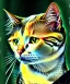 Placeholder: Portrait of a cat by Van Gogh