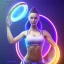 Placeholder: swirl, upper body of young female yoga master holding up a time glass shield, power surge , maze background , 4k, Highly Detailed, perfect eyes, Digital Illustration, Cinematic Lighting, Realistic, Sharp Focus, Centered, Beautifully Lit, Bioluminescent by Stanley Artgerm Lau