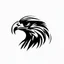 Placeholder: A simple black logo of an eagle, vectorized, white background