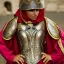 Placeholder: arab female warrior pretty cleavage ornate metal armour silks