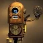 Placeholder: poste radio steampunk, 4k, high details