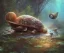 Placeholder: pond snail, highly detailed, digital art, sharp focus, trending on art station, illustration