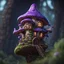 Placeholder: A lumpy mushroom house floating in space. neutral colors, white, royal blue purple, Detailed gloss Painting, rich color, fantastical, intricate detail, splash screen, hyperdetailed, insane depth, concept art, 8k resolution, trending on Artstation, Unreal Engine 5, color depth, dynamic lighting, splash art, dramatic, masterpiece, excellent quality beautiful Imaginative, unique,