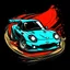 Placeholder: mazda miata drift car in gaming logo style