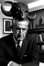 Placeholder: President Lyndon B. Johnson as warthog demon devil witchcraft serial killer