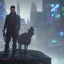 Placeholder: Tom Cruise Christmas cyberpunk military goat art