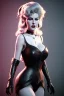 Placeholder: Lana Turner as evil queen in black leather, leather, busty, cleavage, angry, stern look. character design by cory loftis, fenghua zhong, ryohei hase, ismail inceoglu and ruan jia. unreal engine 5, artistic lighting, highly detailed, photorealistic, fantasy