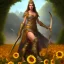 Placeholder: sunflower goddess warrior