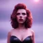 Placeholder: Scarlett Johansson as evil queen in black leather gown, cleavage, angry, stern look unreal 5, octane render,cinema4d, dynamic lighting, dramatic lighting, 4k, redshift render, highly detailed, hyper realistic, in space