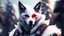 Placeholder: Feral, White fur, Werewolf, Red eyes, character, waist up portrait, oil on canvas, expert, insanely detailed, 4k resolution, cinematic smooth, intricate detail,