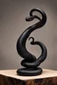 Placeholder: an ominous small statuette made of ebony in the form of a snake coiling around a rock