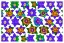 Placeholder: Mosaic flowers in outer space repeating pattern escher