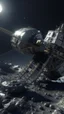 Placeholder: asteroid mining construction with robotic big antenna