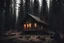 Placeholder: cabin in the woods