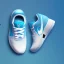 Placeholder: beautiful webite for shoes, ui, ux, ui/ux, nike, blue, white, teal, running person, website