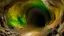 Placeholder: A beige underground granite mine covered in rainbow paint designed in medieval tapestry painted by George Inness