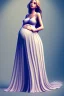 Placeholder: Girl, cute, beautiful, pregnant, long dress