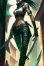 Placeholder: a woman with a Ninja's Machete standing in front of a building, akali, akali from league of legends, league of legends concept art, league of legends splash art, riot games concept art, league of legends character art, league of legends art, official splash art, iconic character splash art, beautiful female assassin, league of legend, league of legends art style