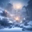 Placeholder: winter landscape, bells, ice, dreamy, science fiction