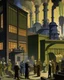 Placeholder: A clockwork factory painted by Lyonel Charles Feininger