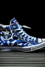 Placeholder: A converse sneaker, covered in Dallas cowboys theme