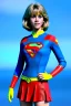 Placeholder: portrait, teenager, Jane Fonda, make-up, happy, satisfacer dildo advertising, Realistic image, 60s, supergirl, tights minimal dress, sweat, Color background, photo studio, concept art, smooth, unreal engine 5, god lights, ray tracing, RTX, lumen lighting, ultra detail, volumetric lighting, 3d, finely drawn, high definition, 4k.