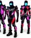 Placeholder: cyber ninja, colorful metal armor, futuristic, ghostrunner