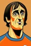 Placeholder: Johan Cruyff Dutch soccer player cartoon 2d