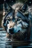 Placeholder: A wolf in the form of water