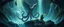 Placeholder: octopus bird witch bear by waterfall looks beyond really powerful, fantasy illustration