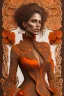 Placeholder: female, brown and orange tones, insanely detailed and intricate, hypermaximalist, elegant, ornate, hyper realistic, super detailed, by Pyke Koch