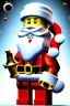 Placeholder: santa made out of LEGO BRICKS