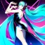 Placeholder:  Beautiful flawless Anime art of beautiful Hatsune miku with beautifel legs by artgerm, ross tran, magali villeneuve, Greg Rutkowski, Gil Elvgren, Alberto Vargas, Earl Moran,, Art Frahm, Enoch Bolles