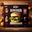 Placeholder: Social Media Design for Burger Restaurant