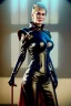 Placeholder: Cersei Lannister as evil dominatrix in black leather, mistress, bdsm, busty, cleavage, curvy, lena headay, angry, stern look. character design by cory loftis, fenghua zhong, ryohei hase, ismail inceoglu and ruan jia. unreal engine 5, artistic lighting, highly detailed, photorealistic, fantasy