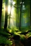 Placeholder: hutan saat pagi hari yang indah