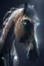 Placeholder: Horse shape-shifting humanoid alien ,dramatic lighting, volumetric lighting, hyperrealisme, 8k, high quality, lot of details, fit within portrait