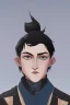 Placeholder: black hair freckles blue eyes young wizard beardsley