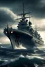 Placeholder: naval vessel, battleship, world war 2, the Bismark, the Hood, battling ships, horizon, Jupiter
