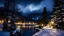 Placeholder: christmas,festive,fir forrest scenery, riverside forest,tree,nature,night,snow,lanterns,fir tree,night ,cloud,holy night