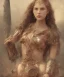 Placeholder: Viking style, 8K, a Highly detailed portrait of a submissive woman in a chain,