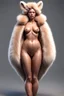 Placeholder: hi poly woman with fur all over her entire body