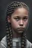 Placeholder: girl with braids