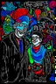Placeholder: expressionism, Pixar style, in abstract art Basquiat, Picasso, Miro, Kandinsky, Klee, Birell, Fairey, Ardon, Buffet and Picasso style, HD --s 750 --v 5.1 --style raw, water color, black background