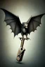 Placeholder: flying bat holding a key