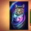 Placeholder: melted crayon drawing of mystical cat made of galaxy and milky way, 8k resolution, high-quality, fine-detail, ornate, baroque, muted colors, intricate, digital art, detailed matte, volumetric lighting, illustration, octane render,