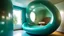 Placeholder: Abstract art, bubble-shaped room